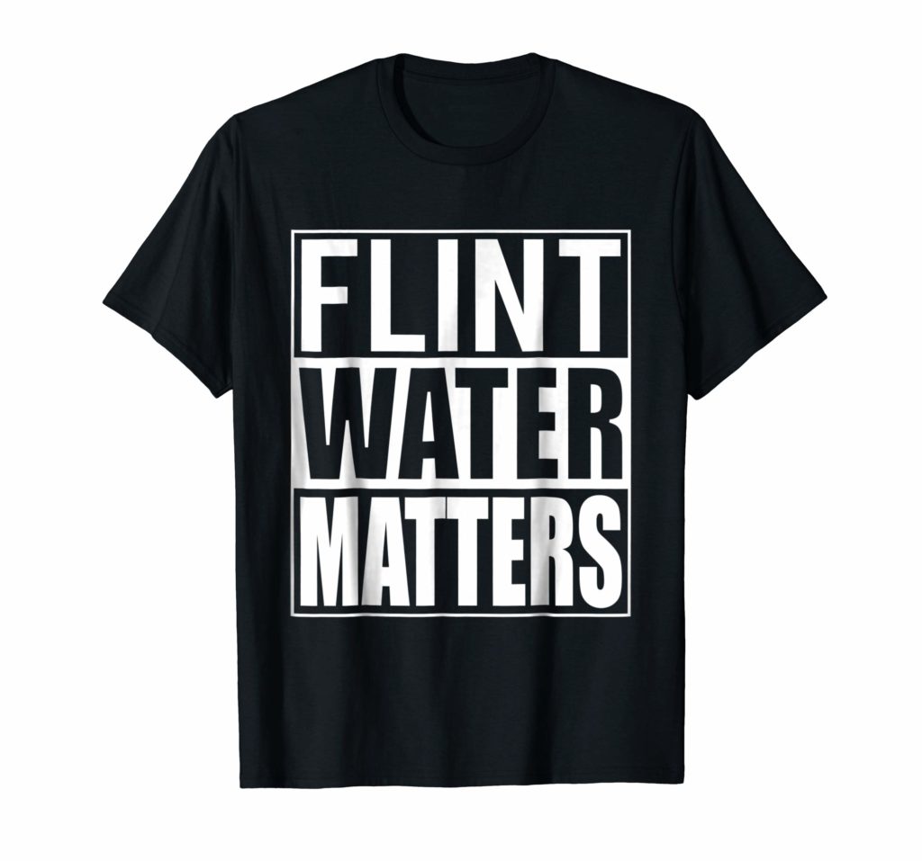 Flint Water Crisis: "Flint Water Matters" Short Sleeve Shirt
