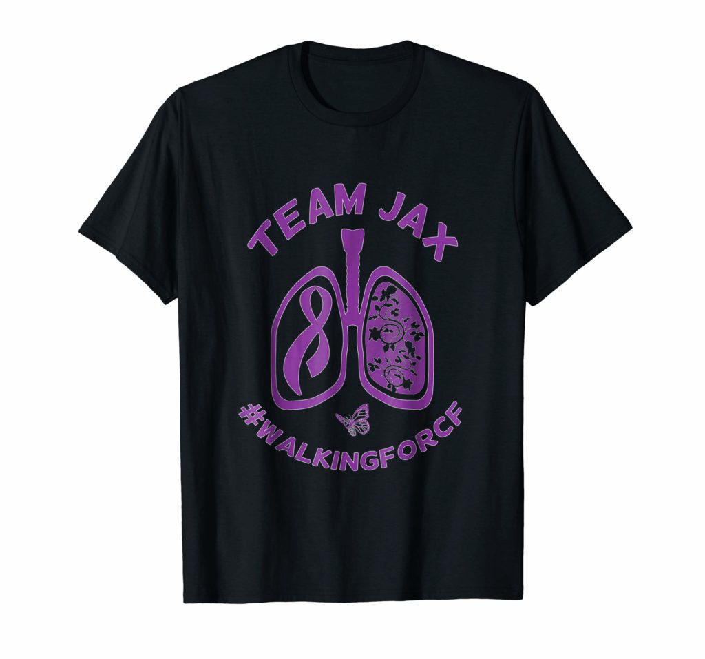 "Team Jax" of Michigan #WalkingForCF Short Sleeve Shirt